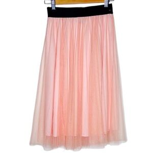 Vintage Peachy Pink Tulle Skirt - Size Small